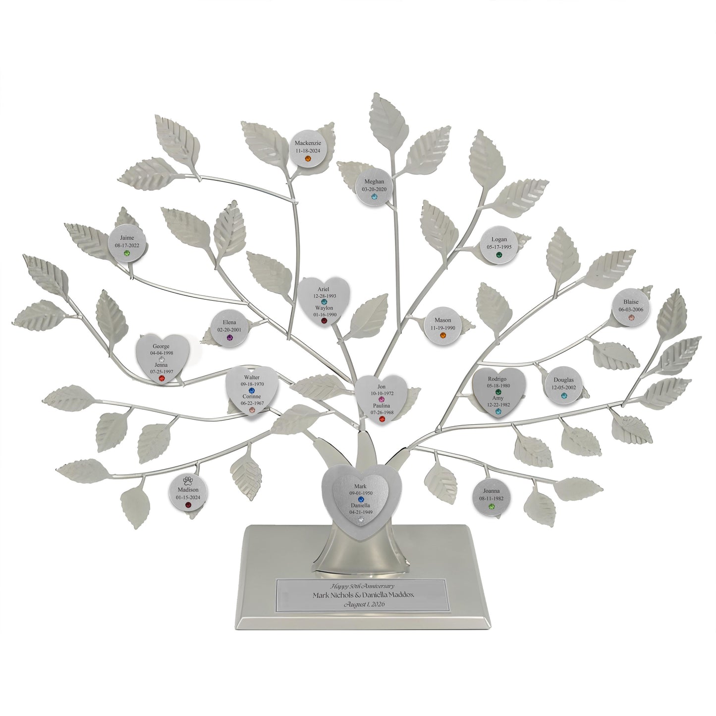 Anniversary - silver stand / silver razortree