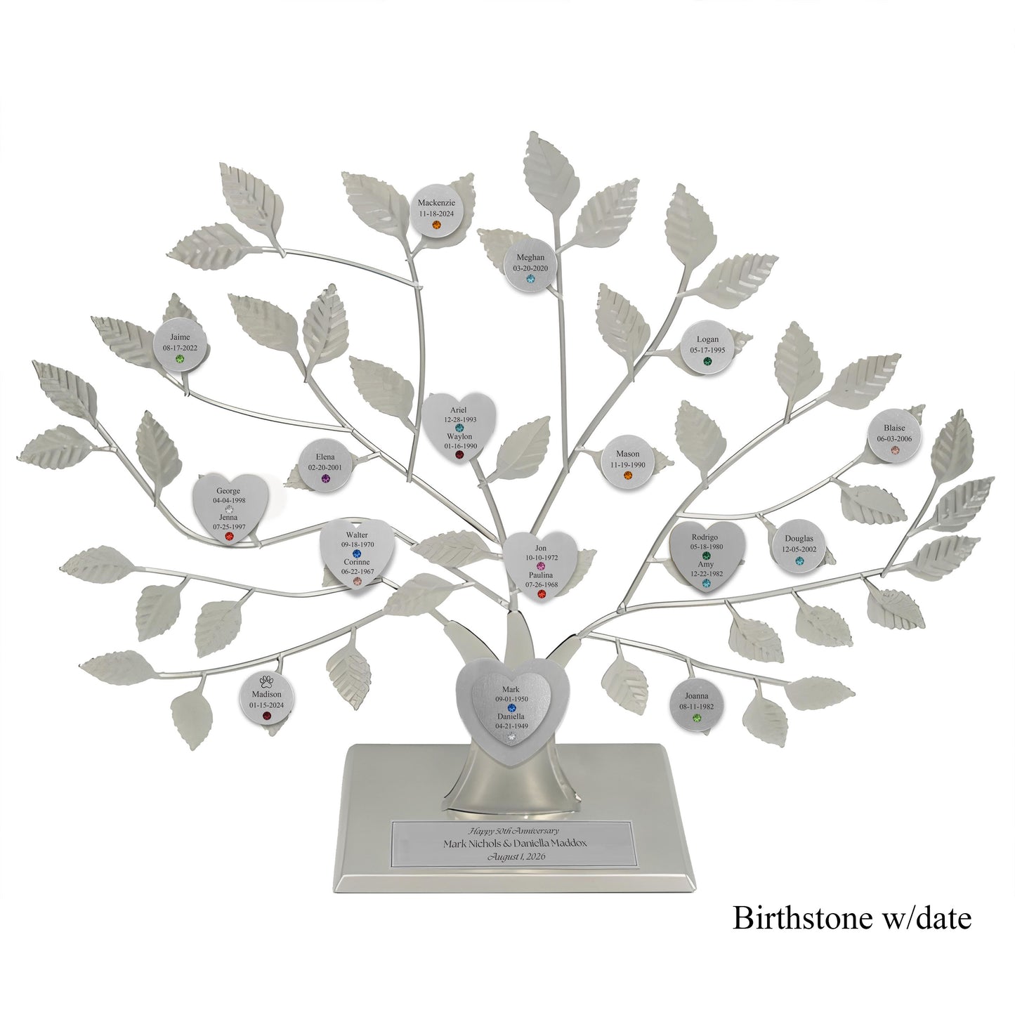 Anniversary - silver stand / silver razortree