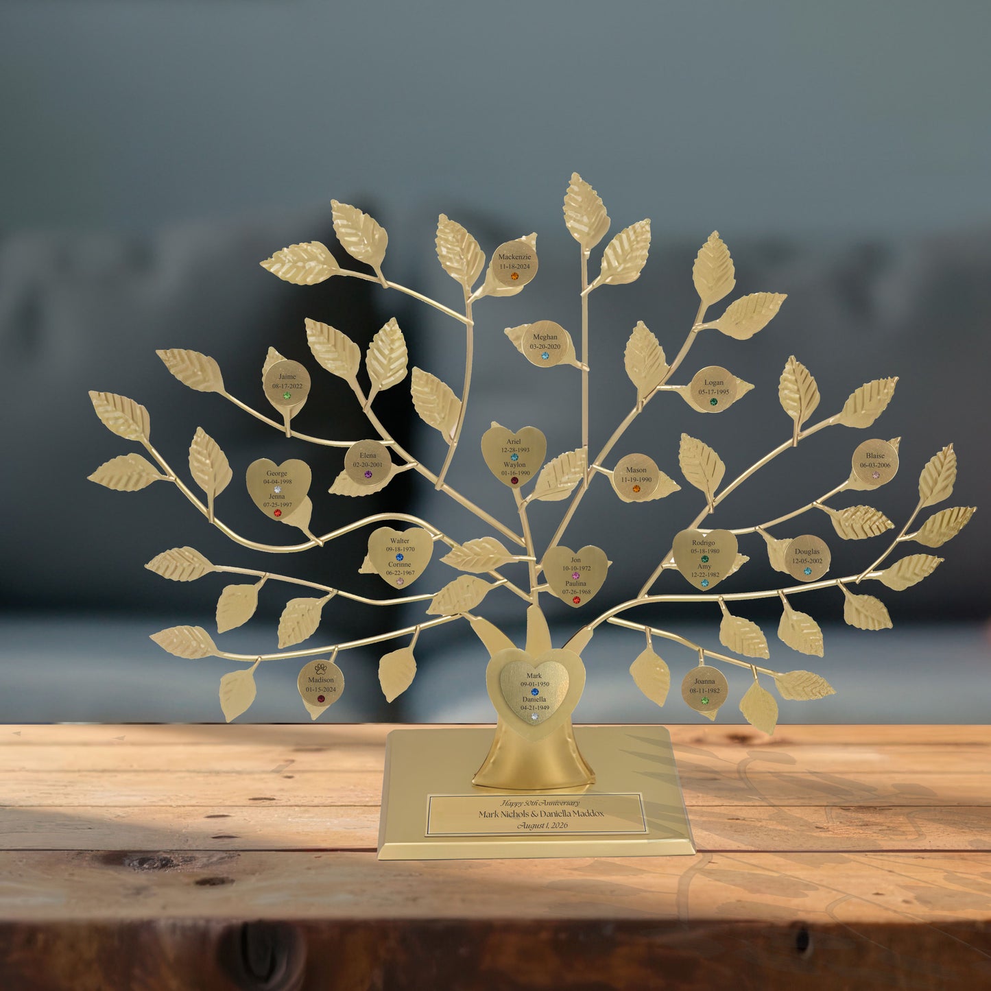 Anniversary - gold stand / gold razortree