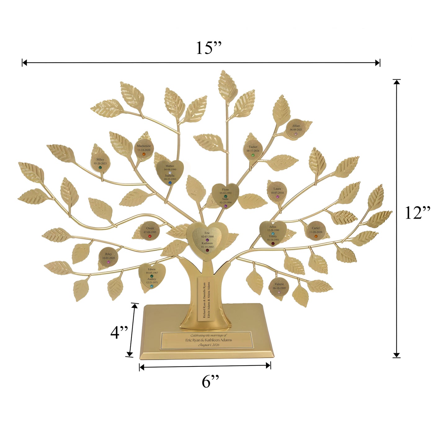 Wedding - gold stand / gold razortree