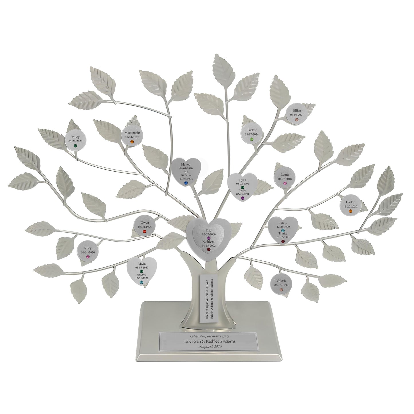 Wedding - silver stand / silver razortree