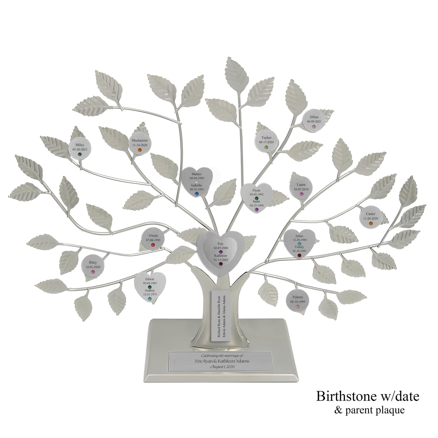 Wedding - silver stand / silver razortree