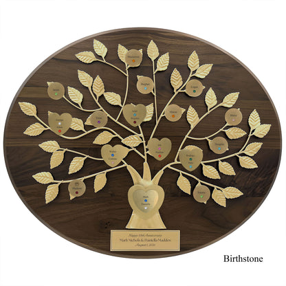 Anniversary - walnut base / gold razortree