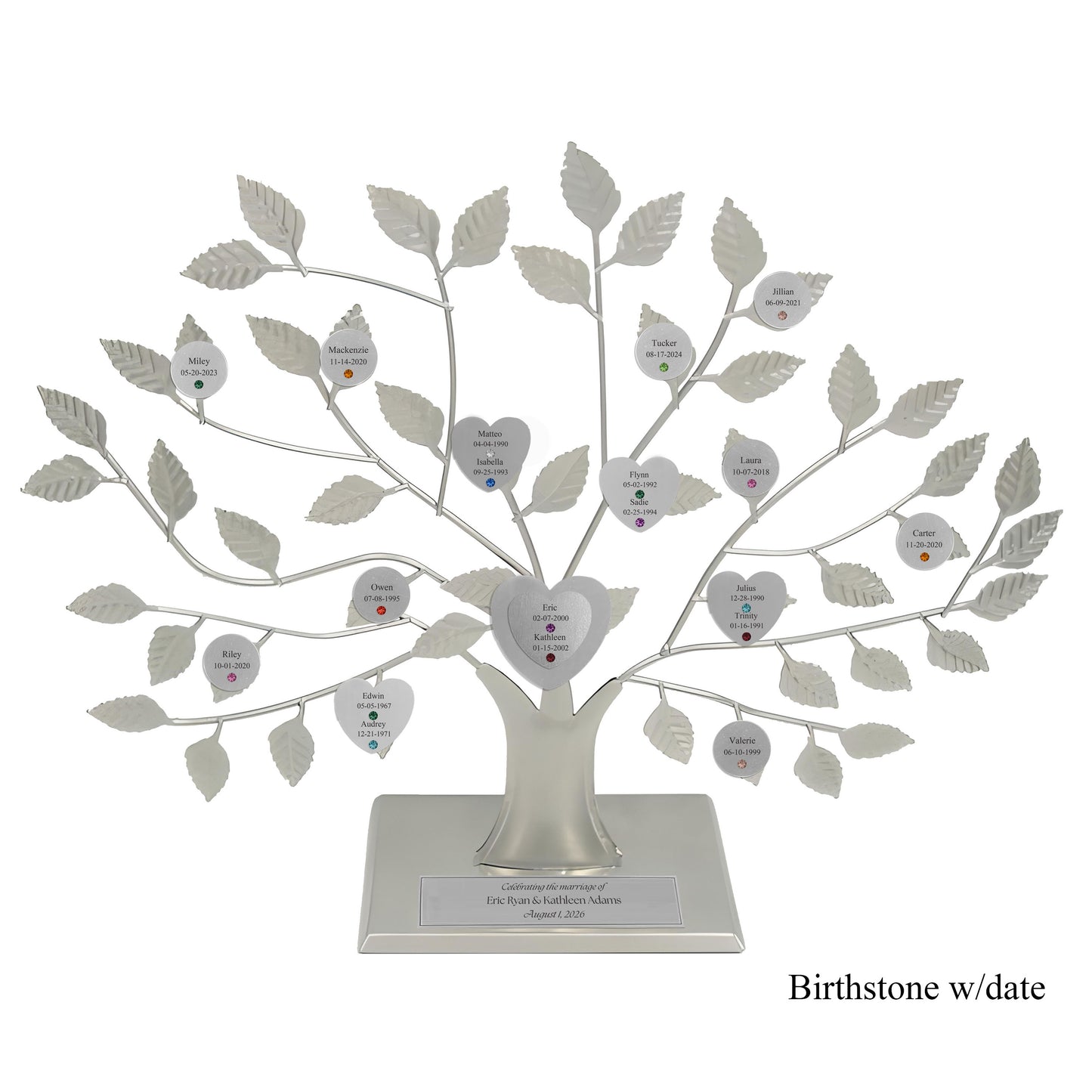 Wedding - silver stand / silver razortree