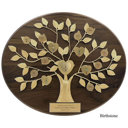 Wedding - walnut base / gold razortree