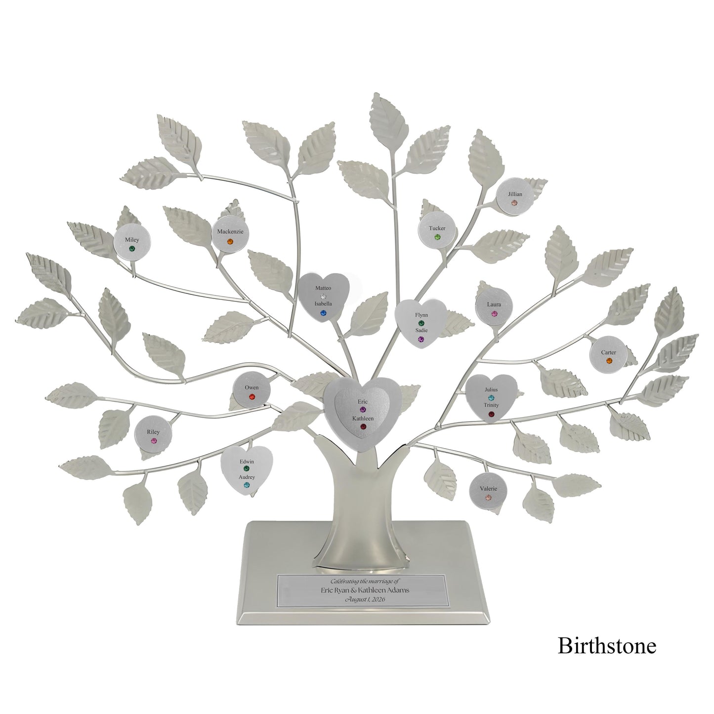 Wedding - silver stand / silver razortree