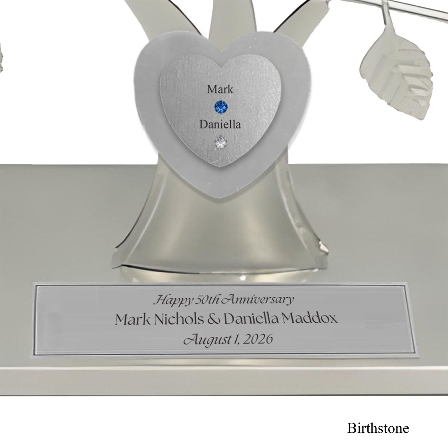 Anniversary - silver stand / silver razortree