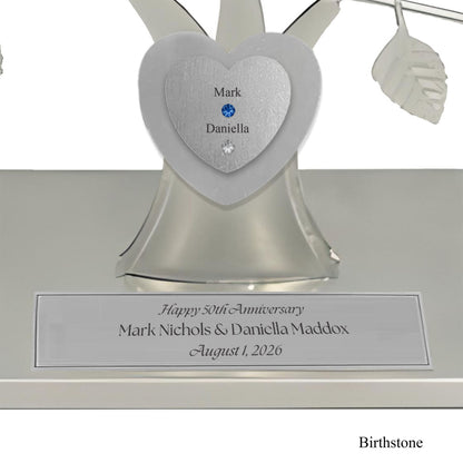 Anniversary - silver stand / silver razortree