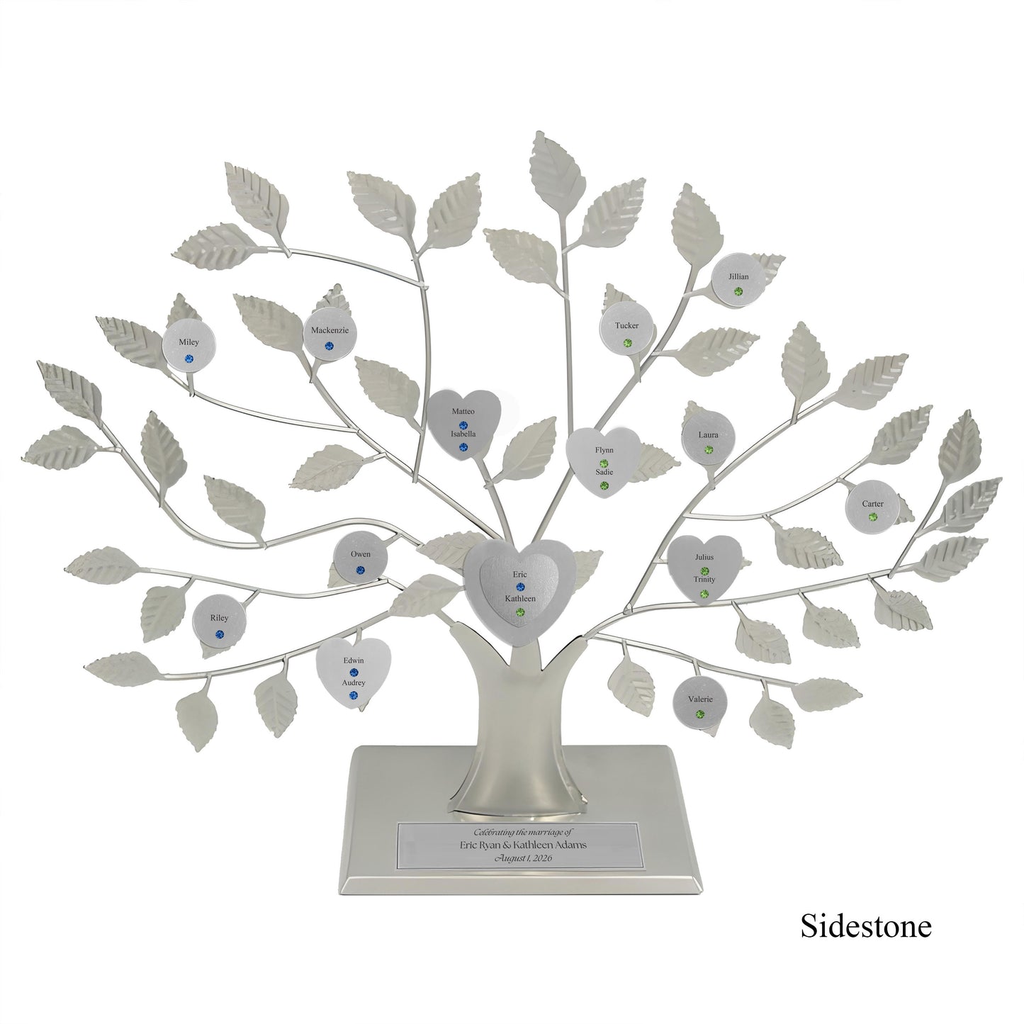 Wedding - silver stand / silver razortree