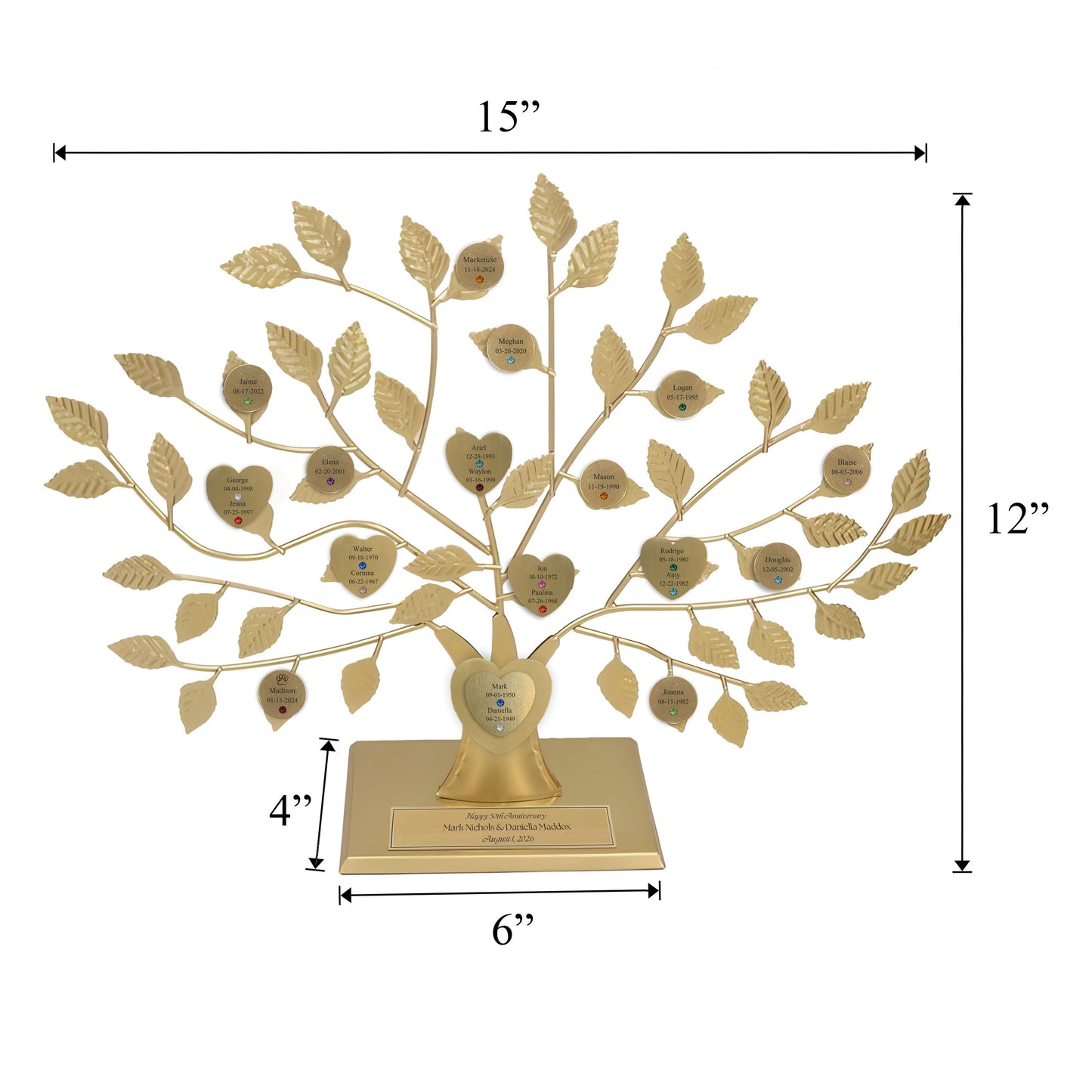 Anniversary - gold stand / gold razortree