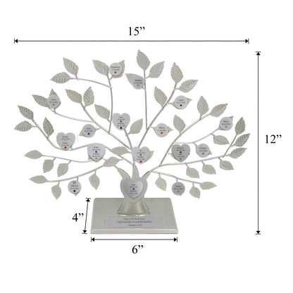 Anniversary - silver stand / silver razortree