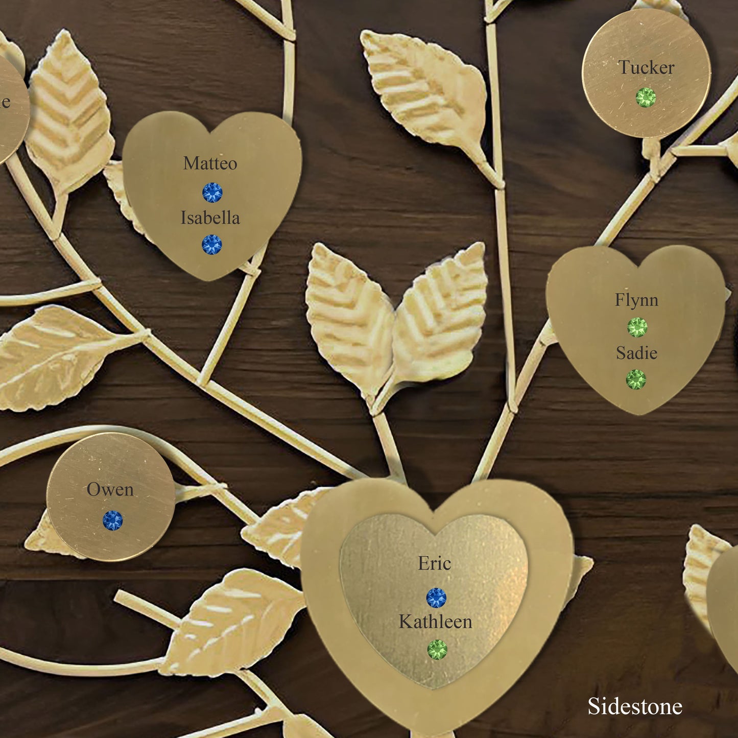 Wedding - walnut base / gold razortree