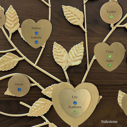 Wedding - walnut base / gold razortree