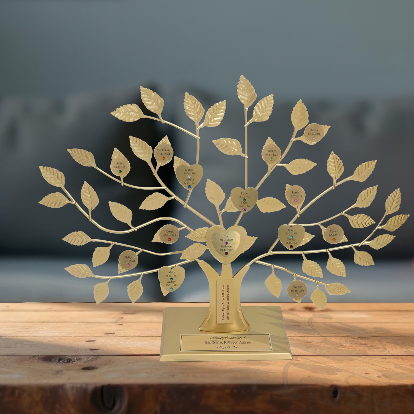 Wedding - gold stand / gold razortree