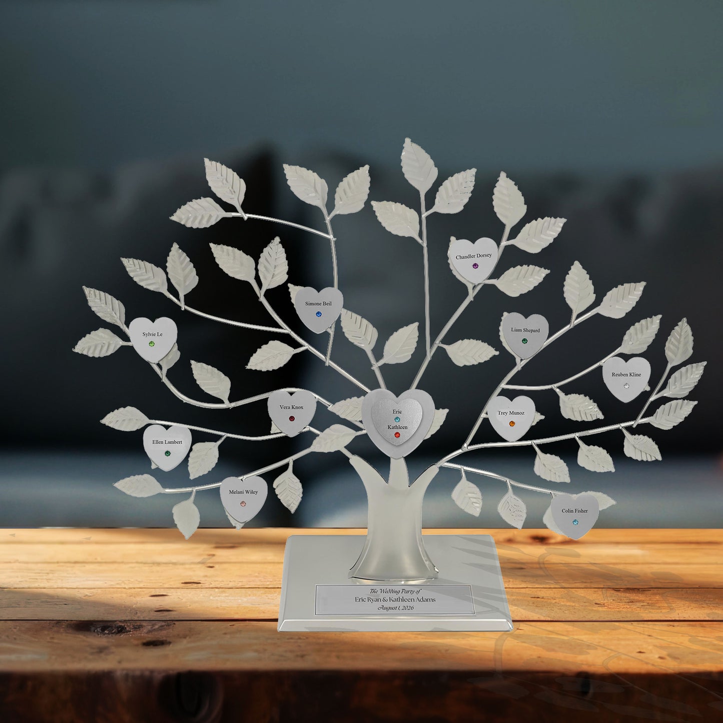 Wedding - silver stand / silver razortree