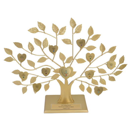 Wedding Party - gold stand / gold razortree