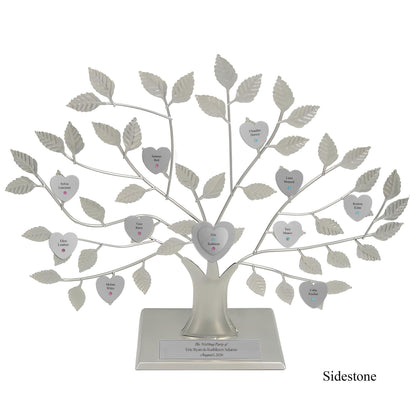 Wedding Party - silver stand / silver razortree