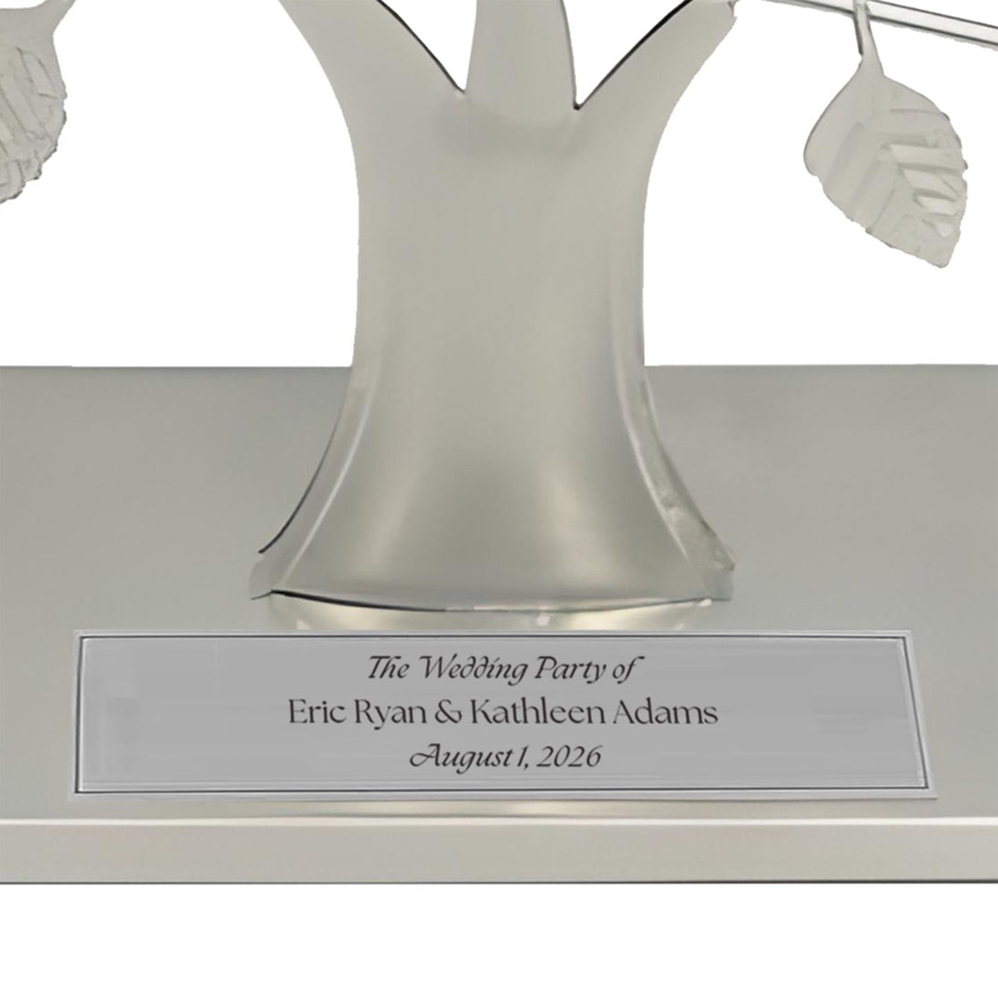 Wedding Party - silver stand / silver razortree