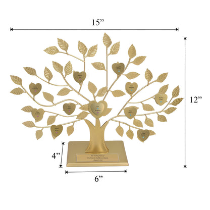 Wedding Party - gold stand / gold razortree