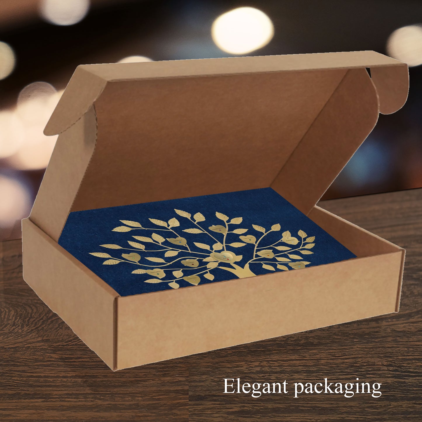 Wedding Party - gold stand / gold razortree