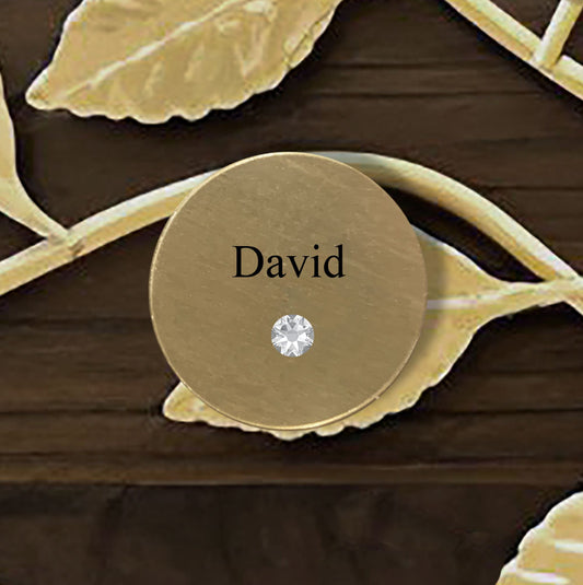 Disk - Gold - Name/Stone