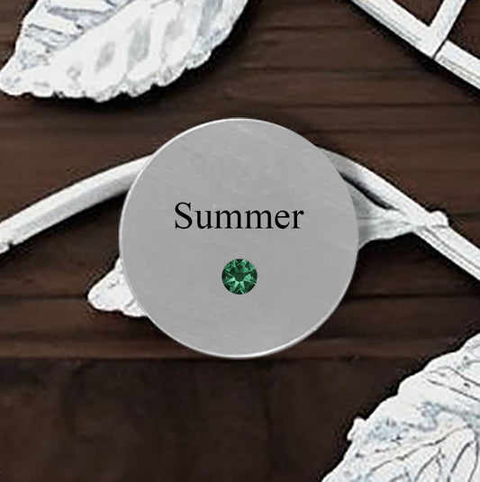 Disk - Silver - Name/Stone