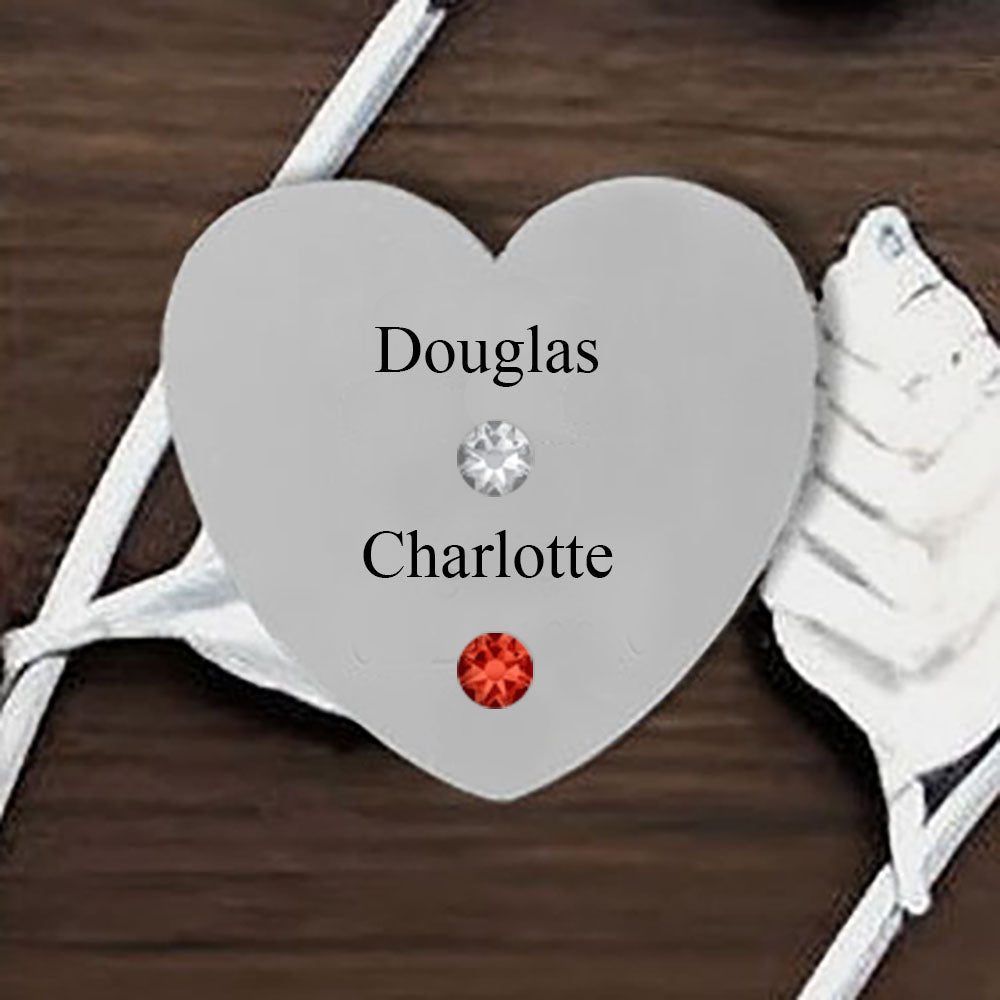 Heart - Silver - Name/Stone