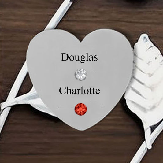 Heart - Silver - Name/Stone